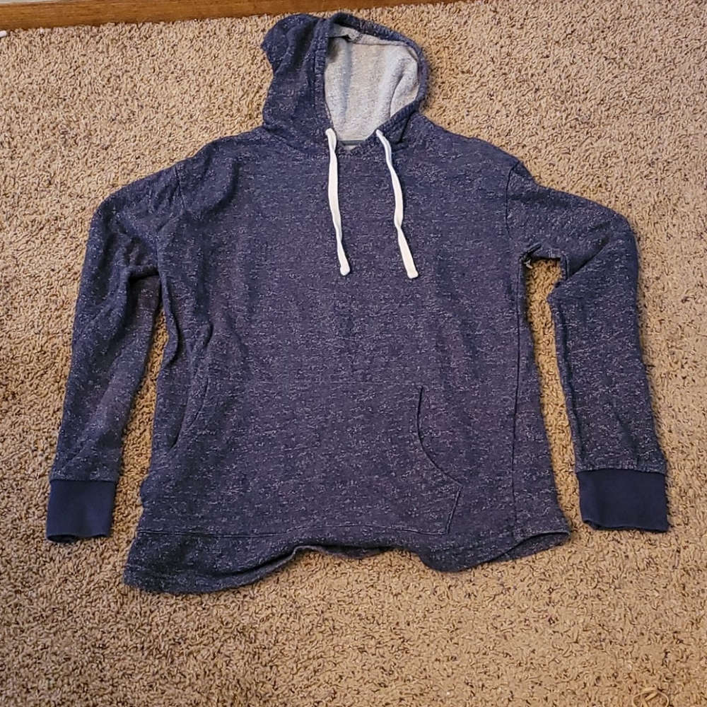 Navy blue pullover hoodie